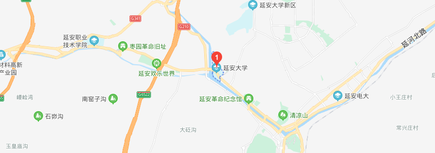 延安大学学校地图